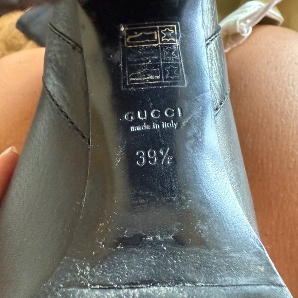 Gucci high leather boots size 39.5 - Picture 6 of 6